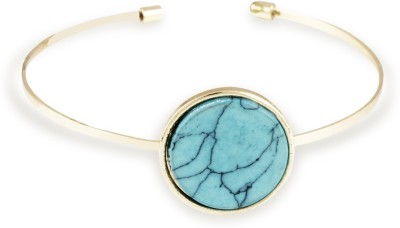 Karatcart Alloy Turquoise Gold-plated Cuff