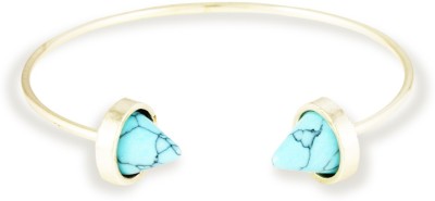 Karatcart Alloy Turquoise Gold-plated Cuff