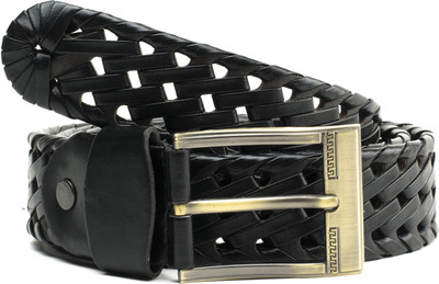 

WINSOME Men Casual Black Artificial Leather Belt