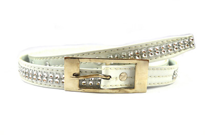 

Imex International Women Casual, Party White Artificial Leather Belt
