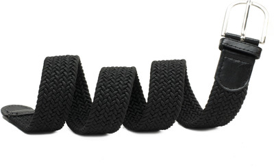 

WINSOME Men & Women Casual Black Canvas Belt