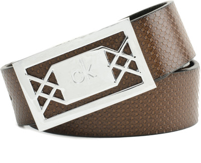 

WINSOME Men Formal Brown Artificial Leather Belt