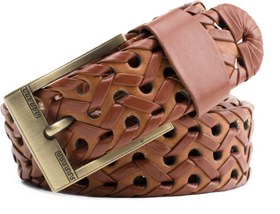 

WINSOME Men Casual Tan Artificial Leather Belt