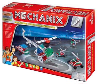 

Bonkerz Mechanix Metal Extra Funand Motor Skill Development Kit for Boys Girls (102 Pcs)(Multicolor)