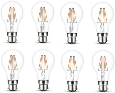 

Wipro 8 W Decorative B22 LED Bulb(Yellow, Pack of 8)
