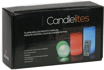 

VibeX ™ Scented LED candle with remote control Candle(Multicolor, Pack of 3)