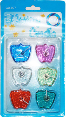 

Mcnt floating candle Candle(Multicolor, Pack of 6)