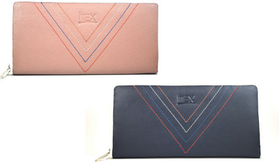 

Imex International Casual Pink, Blue Clutch, Blue;pink