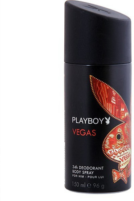 Playboy Vegas Deodorant Spray - For Men(150 ml)