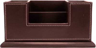 

Scrafts 4 Compartments Leather Pen & Card holder(Brown)