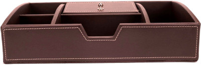 

Scrafts 5 Compartments Leather Desktop Set(Brown)