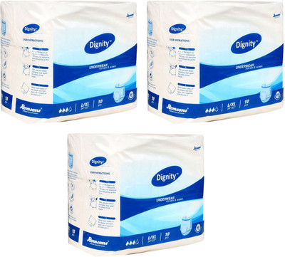 

Romsons DIGNITY PANT STYLE PULL UPS Adult Diapers - L(30 Pieces)