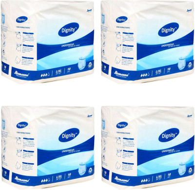 

Romsons DIGNITY PANT STYLE PULL UPS Adult Diapers - L(40 Pieces)