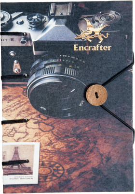 

Encrafter A5 Diary(Handmade, Black, DAISY, RUST)