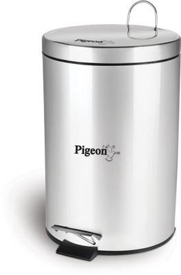 

Pigeon Dustbin 5 ltr Stainless Steel Dustbin(Steel)