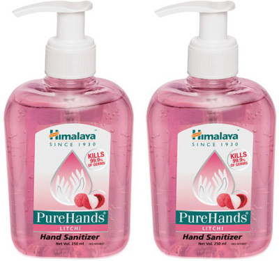 

Himalaya PUREHANDS LITCHI Hand Sanitizer 250 ml Pack of 2(250 ml, Pump Dispenser, Pack of 2)