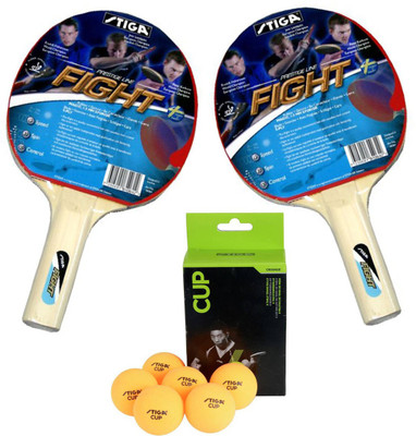 

Stiga Fight TT Racquet With TT Cup Ball Table Tennis Kit