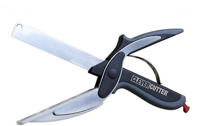 

Skywalk Clever Cutter 2-in-1 Food Chopper Slicer Multifunction Kitchen Vegetable Stainless Steel Scissors Cutter Stainless Steel All-Purpose Scissor(Multicolor, Pack of 1)