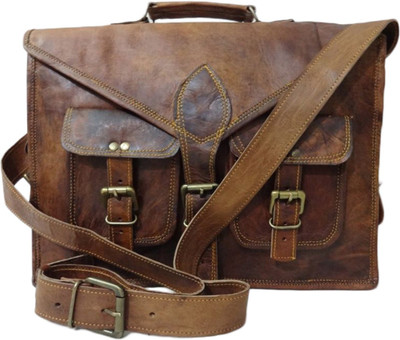

The Artists Creation 14 inch Laptop Messenger Bag(Brown)