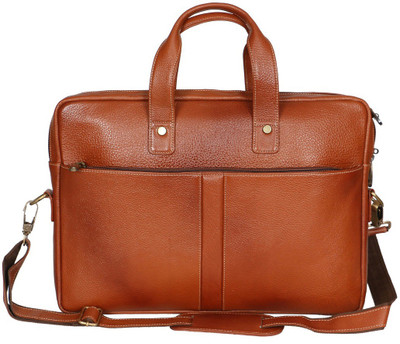 HICLASS 14 inch Laptop Messenger Bag(Tan), Hcl_00023_tan