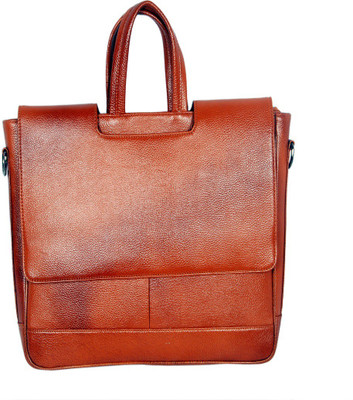 

HICLASS 14 inch Laptop Messenger Bag(Tan), Hcl_00062_tan