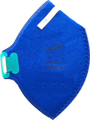 

Jonty N95 PM 2.5 Ativated Carbon Face Mask with Breathing Valve Blue1 Anti-pollution Mask(Blue, Pack of 1