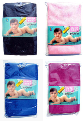 

Hello Baby Extra Absorbent Natural Quick Dry Waterproof Bed Protector - Pink & Royal Blue Small, Deep Blue & Purple Medium combo(Multicolor)