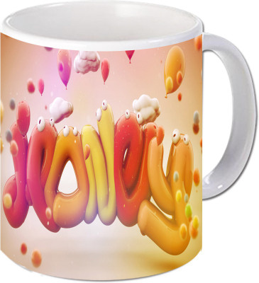 

Maison N Mode Geanes Coffee Ceramic Mug(330 ml), Multicolor