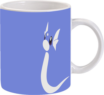 

Maison N Mode Ear Fly Coffee Ceramic Mug(330 ml), Multicolor