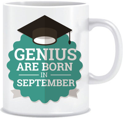 

Everyday Desire Genius are Born in September ED153 Ceramic Mug(300 ml), Multicolor