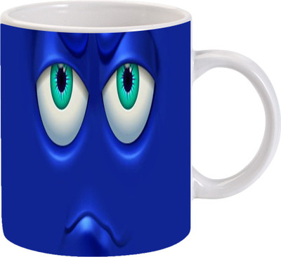 

Maison N Mode Angry Blue Man Coffee mug Ceramic Mug(330 ml), Multicolor