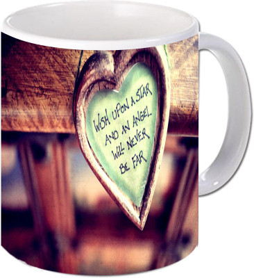 

Maison N Mode Wish Upon A Start Coffee Ceramic Mug(330 ml), Multicolor