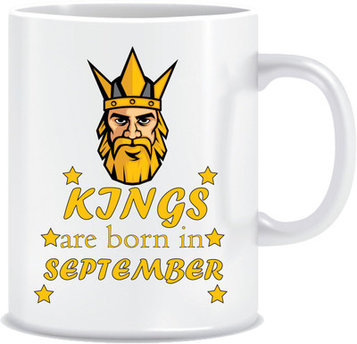 

Everyday Desire Kings are Born in September ED159 Ceramic Mug(300 ml), Multicolor
