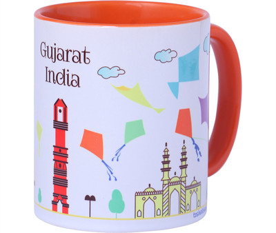 

toshakhana Kites Monuments Gujarat India Ceramic Mug(300 ml), Multicolor