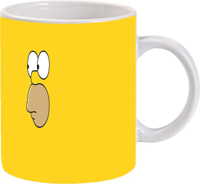 

Maison N Mode Eye Cartoon Coffee Ceramic Mug(330 ml), Multicolor