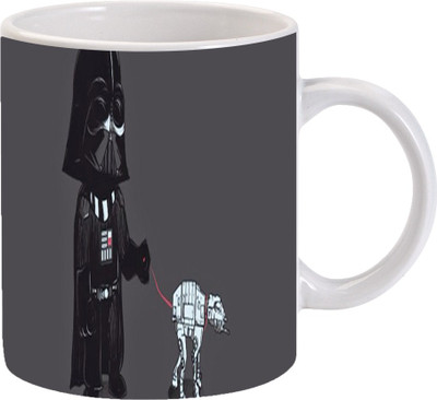 

Maison N Mode Horror Man Catch Animal Coffee Ceramic Mug(330 ml), Multicolor