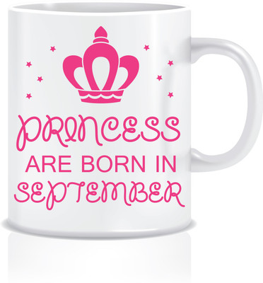 

Everyday Desire Princesses are Born in September ED164 Ceramic Mug(300 ml), Multicolor