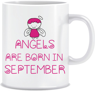 

Everyday Desire Angels are Born in September ED151 Ceramic Mug(300 ml), Multicolor