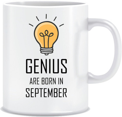 

Everyday Desire Genius are Born in September ED156 Ceramic Mug(300 ml), Multicolor