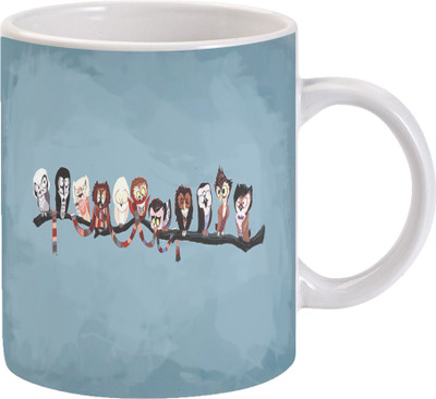 

Maison N Mode All Owl At Single Daal Coffee mug Ceramic Mug(330 ml), Multicolor