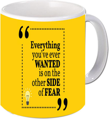 

Maison N Mode Everything You Have Ever Coffee Ceramic Mug(330 ml), Multicolor