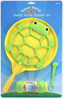 Melissa & Doug Tootle Turtle Bubble Set(Green, Yellow)