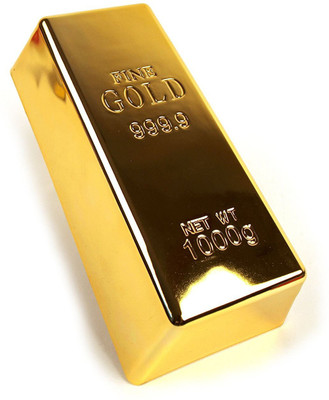 

Skywalk Paper Weight Metal Paper Weights with Glittering Gold Bar(Set Of 1, Gold)