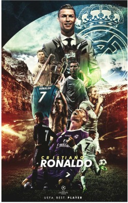 Cristiano Ronaldo Poster for room Paper Print(18 inch X 12 inch, Rolled)