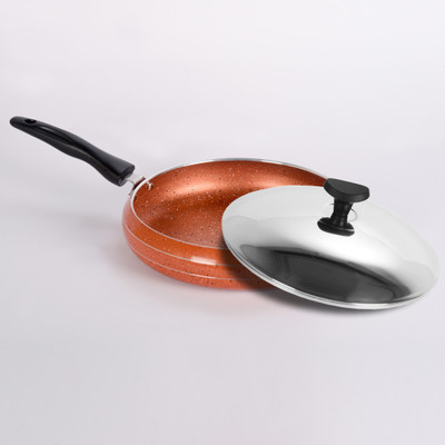 

Sumeet 3.25mm Nonstick Granite Finish No.13 (1.75 Ltr) Fry Fry Pan 23 cm diameter with Lid(Aluminium, Non-stick), Multicolor