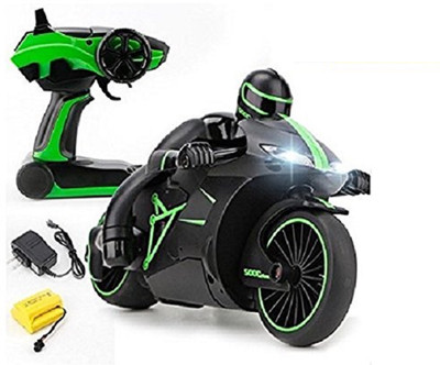 

Zest 4 Toyz High Speed 2.4 GHz RC Motorcycle Bike with Built in Gyroscope & Bright LED Headlights(Black, Green)