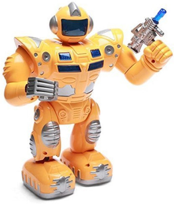 

Zest 4 Toyz Super S Walking warrior Robot with LED Lights, New Design and Music Robot Toy for Kids(Yellow)