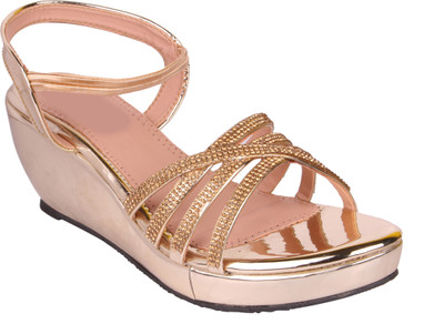 

DICY Women Gold Wedges