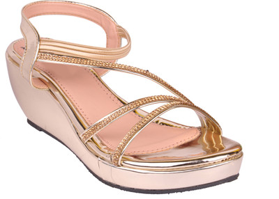 

DICY Women Gold Wedges