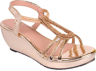 

DICY Women Gold Wedges